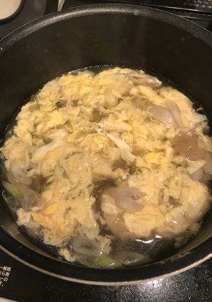 ダシダでほんわりあったか舞茸たまごスープ-レシピのメイン写真