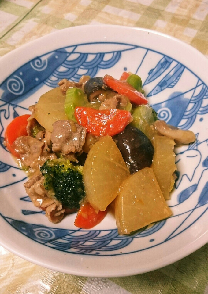 ご飯に合う和風☆豚肉と大根の味噌炒め煮♪-レシピのメイン写真