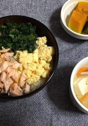 子ども大好きぱくぱく三色丼 離乳食幼児食-レシピのメイン写真