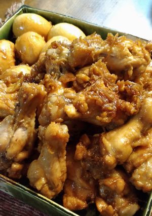 生姜たっぷり熊本風！手羽元の甘辛煮-レシピのメイン写真