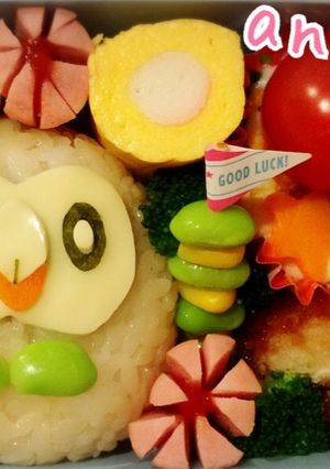 キャラ弁 モクロー ポケモン-レシピのメイン写真