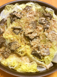 鰹節、海苔、胡麻がけ豚肉白菜ミルフィーユ-レシピのメイン写真