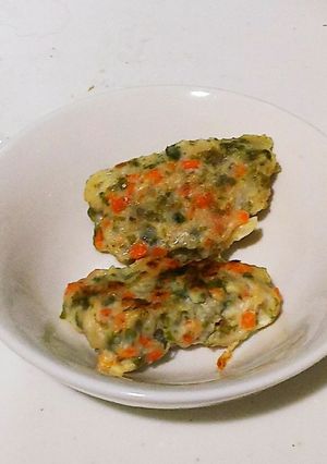 【離乳食中期〜】野菜たっぷりハンバーグ-レシピのメイン写真