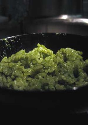 ほうれん草と香菜のグリーンライス-レシピのメイン写真