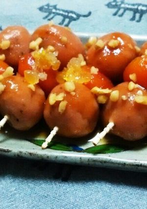トマトと紅茶のみたらし団子-レシピのメイン写真