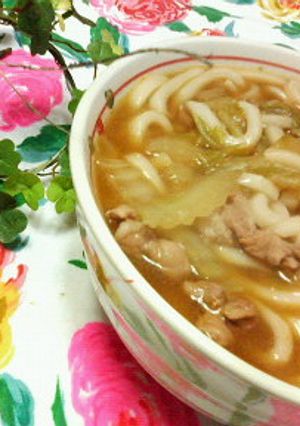 ✿お手軽❀白菜と豚肉の✿キムチうどん♪♪-レシピのメイン写真