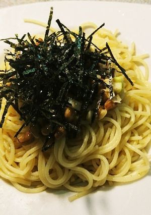 【男飯】納豆スパゲッティ【昆布茶】-レシピのメイン写真