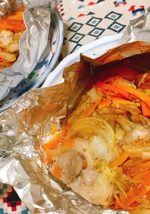 野菜沢山☆絶品ダレ！鳥もも肉ホイル焼き☆-レシピのメイン写真