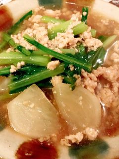 ほっこりカブの鶏そぼろ煮( ◜ᴗ◝ )-レシピのメイン写真
