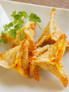 かぼちゃとベーコンの揚げ餃子-レシピのメイン写真