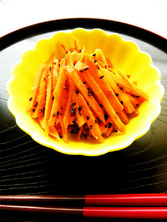 ☺レンジで簡単常備菜♪人参のぽん酢和え☺-レシピのメイン写真