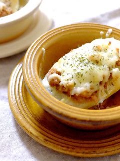 ハヤトウリの肉詰めチーズ焼き-レシピのメイン写真