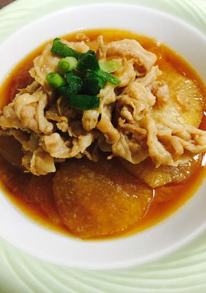 ☆レンジで簡単☆ぶた肉と大根の煮物-レシピのメイン写真