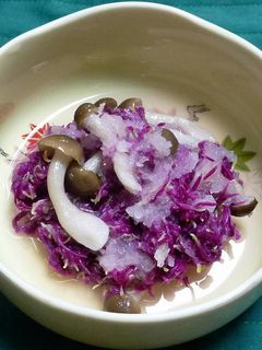 食用菊とブナシメジの甘酢おろし和え-レシピのメイン写真