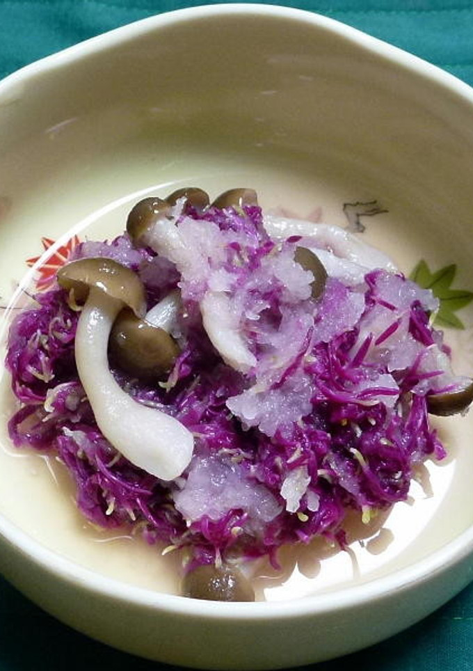 食用菊とブナシメジの甘酢おろし和え-レシピのメイン写真