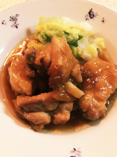 鶏肉の梅ニンニク煮-レシピのメイン写真