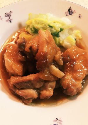 鶏肉の梅ニンニク煮-レシピのメイン写真