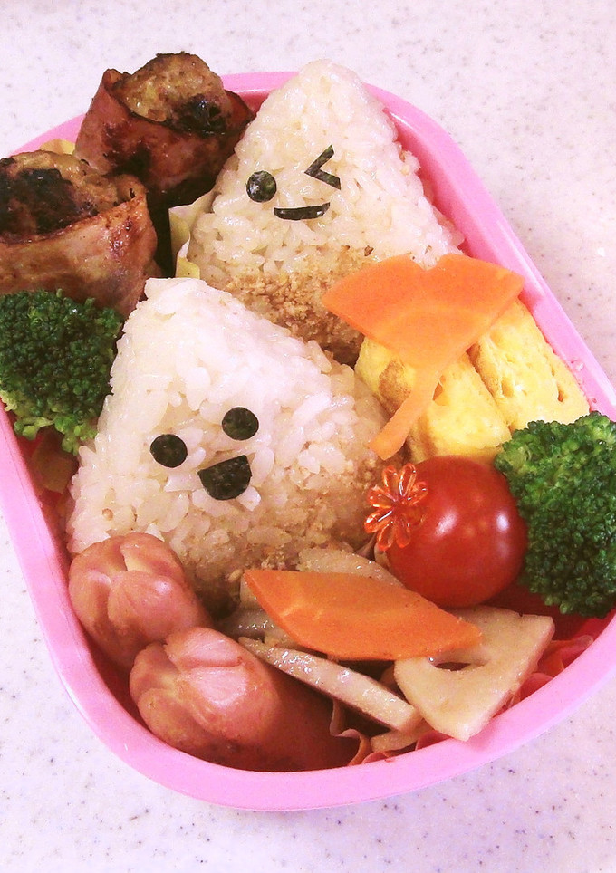幼稚園　お弁当　秋（くり＆落ち葉）-レシピのメイン写真