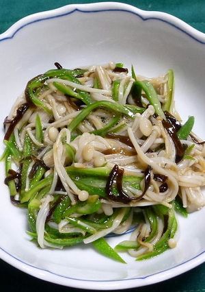 エノキダケとオクラと塩昆布の混ぜただけ-レシピのメイン写真