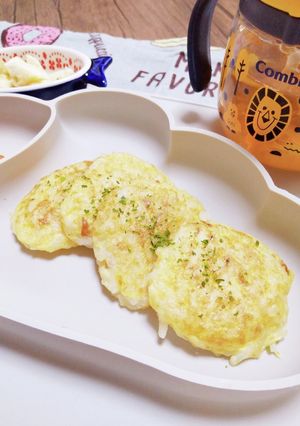 離乳食後期☆簡単焼きたまごごはん-レシピのメイン写真