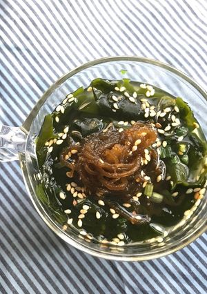 簡単☆もずく酢わかめスープ-レシピのメイン写真