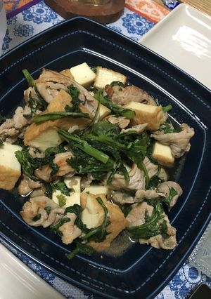 絹厚揚げと豚肉の炒め物♡-レシピのメイン写真