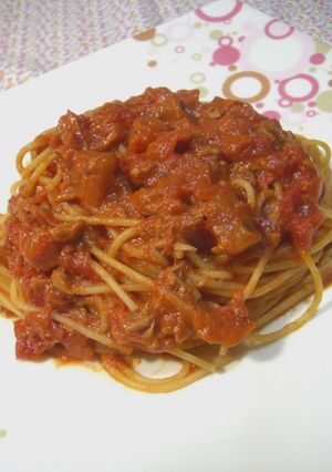超簡単！ツナのトマトクリーム風♡パスタ-レシピのメイン写真