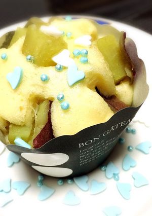 ホットケーキmixで簡単さつま芋蒸しパン-レシピのメイン写真