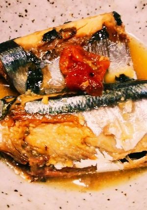 圧力鍋で柔らか♪甘酒入りサンマの味噌煮-レシピのメイン写真