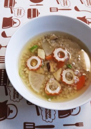 簡単手抜きの蕎麦米汁♪-レシピのメイン写真