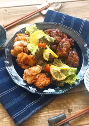 お店の味!!!家族が喜ぶ2種類の唐揚げ♡-レシピのメイン写真