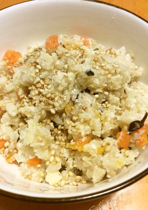 ごま香る里芋ひじき人参のおから飯-レシピのメイン写真