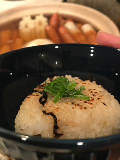 お鍋シメ♡鍋つゆ 焼きおにぎり出汁茶漬け-レシピのメイン写真