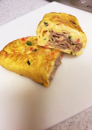 お弁当に☆とんぺい焼き風卵焼き♡♡-レシピのメイン写真