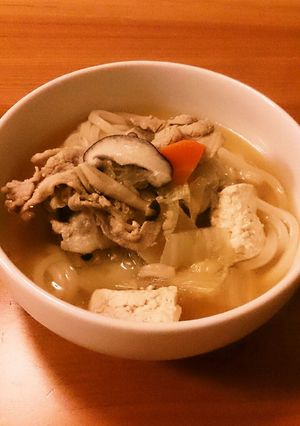 豚バラがっつり☆けんちんうどん-レシピのメイン写真