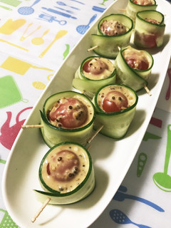 ミニトマトのきゅうり巻き-レシピのメイン写真