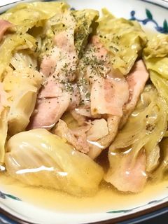 電気圧力鍋でキャベツ、ベーコンのスープ!-レシピのメイン写真