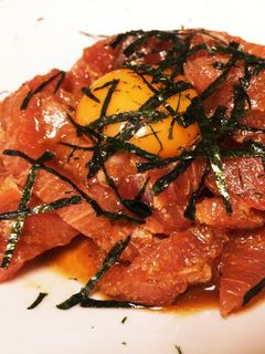 マグロのユッケ-レシピのメイン写真