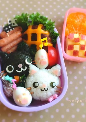 ネコちゃん♪ キャラ弁☆-レシピのメイン写真