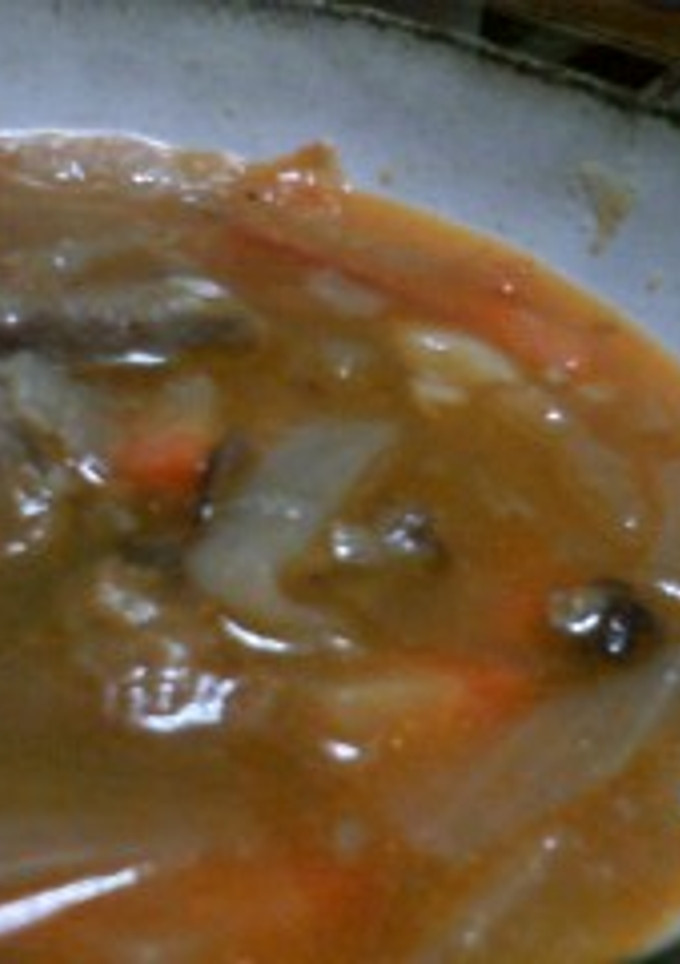 角切りお肉とトマトのスープ-レシピのメイン写真