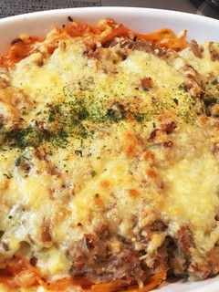 パスタでボリュームUP♡ポテトチーズ焼き-レシピのメイン写真