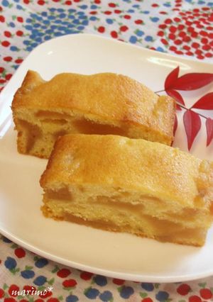 キャラメル林檎と柚子のケーキ-レシピのメイン写真
