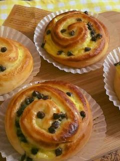 ホームベーカリーでカスタードチョコパン-レシピのメイン写真