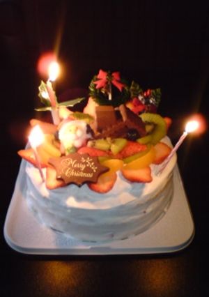 クリスマスケーキ-レシピのメイン写真