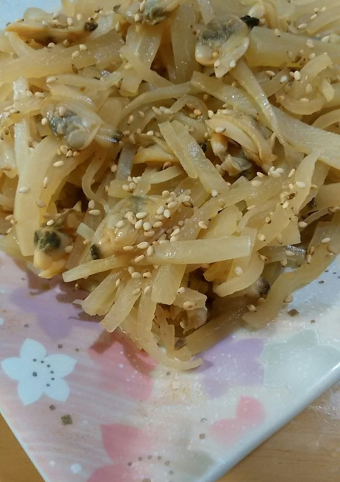 冷めても美味しい！あさりと大根の炒め煮-レシピのメイン写真
