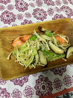 たっぷりきのこと鮭の甘醤油焼き♡-レシピのメイン写真