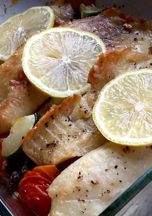ぱりっ、じゅわ。白身魚のオーブン焼き！-レシピのメイン写真