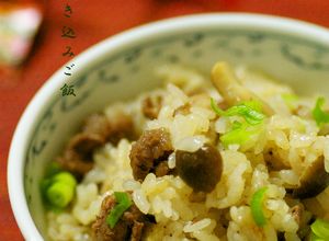 炊き込みご飯☆牛肉としめじとお揚げ-レシピのメイン写真