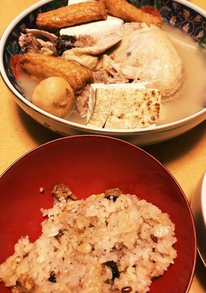 参鶏湯サムゲタン（と韓国風おこわ）-レシピのメイン写真