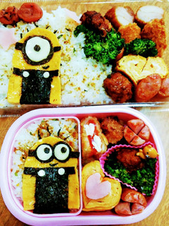 今日のキャラ弁11/16(ミニオンズ)-レシピのメイン写真